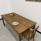 Pine farm table, spindle legs