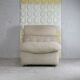 Chair "Space Age" in unbleached wool, France, circa 1970