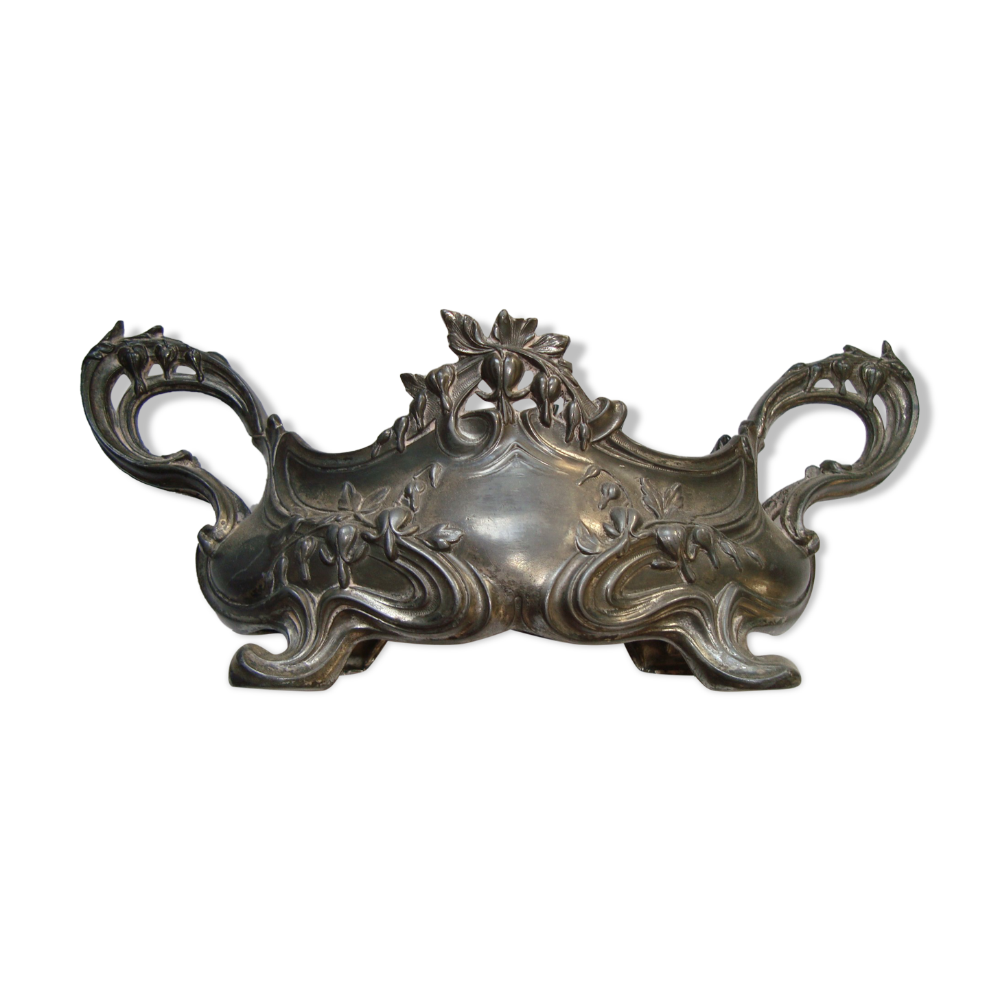 Cast Iron Planter with French Vintage Handles