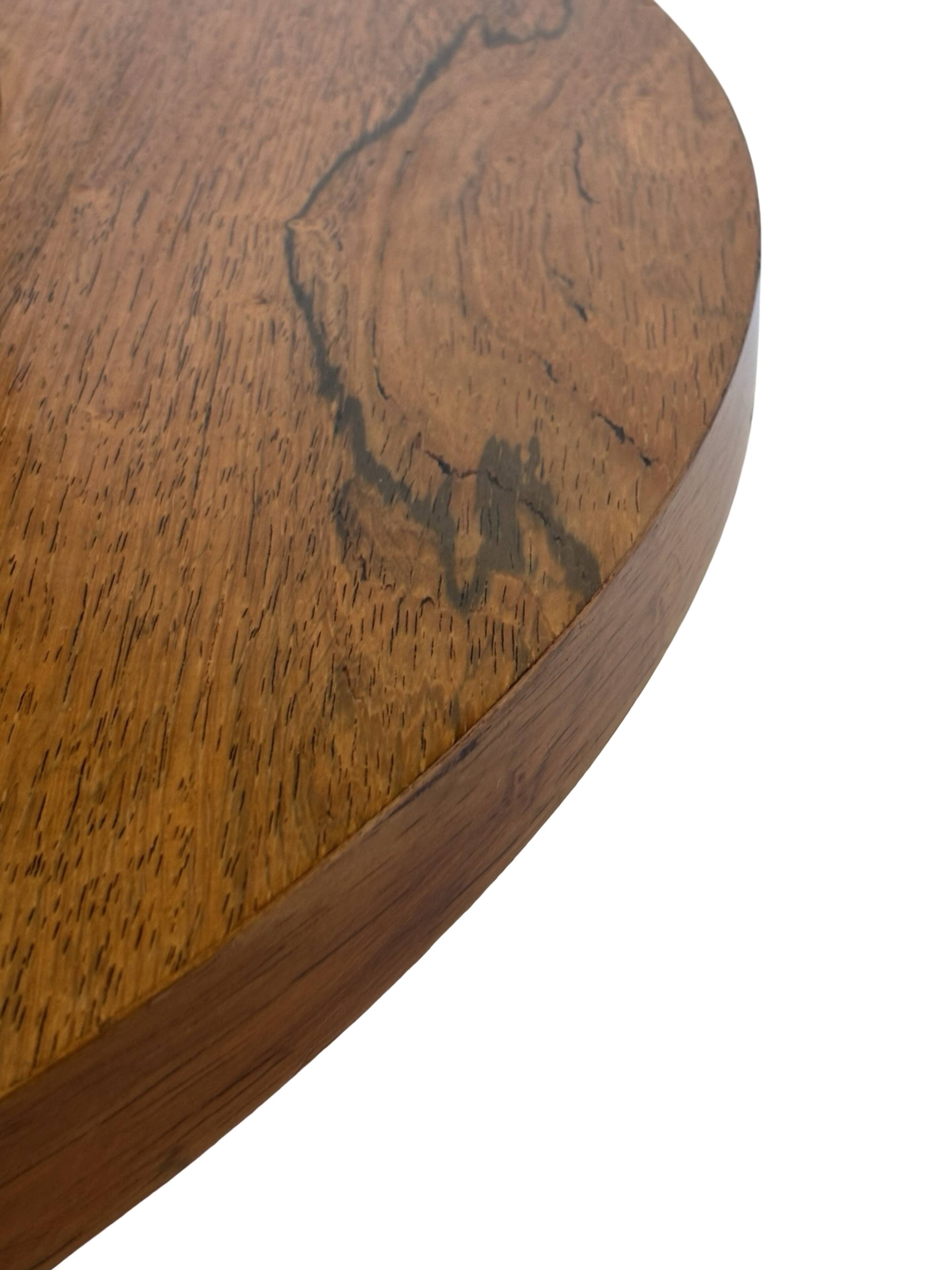 Vintage rosewood coffee table with glass, Denmark, 70s design