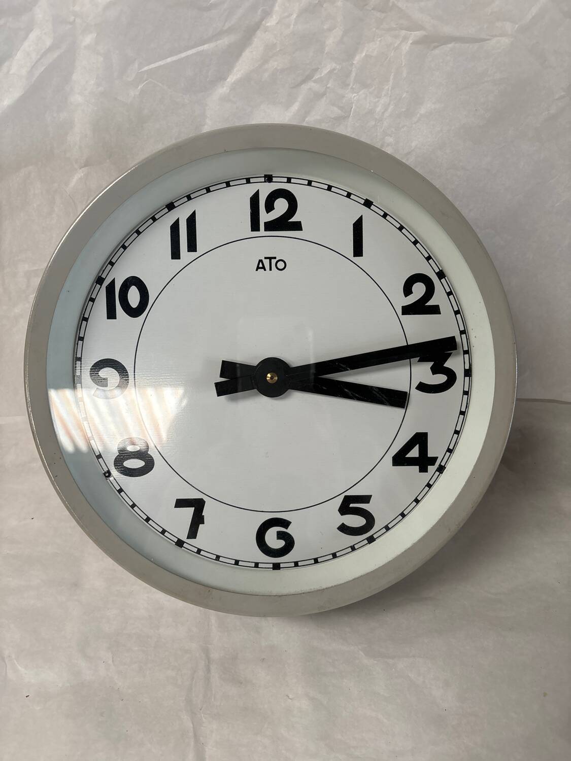 Old sncf ATO metal clock