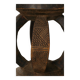 African Dogon stool from the mid-20th century, hand-carved in wood, Wabi-Sabi style.