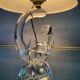 Small Schneider crystal lamp from the 50s