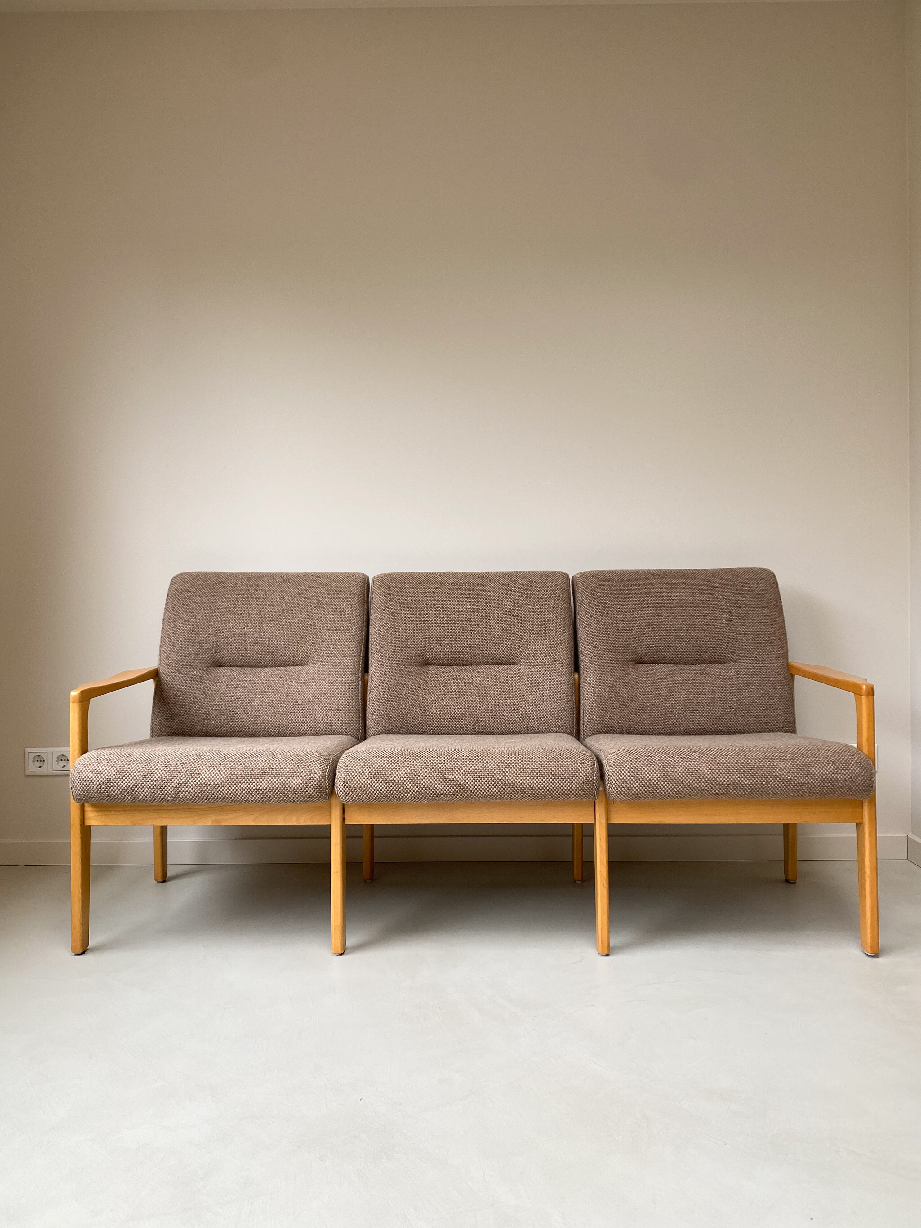 Vintage Wooden Seating Area / Sofa / Armchair