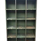 1950s iron workshop storage cabinet.