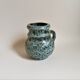 Blue ceramic vase vallauris