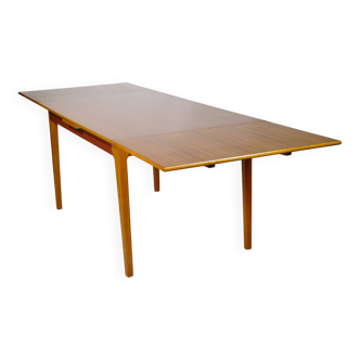 Extending Danish Mid-Century Teak Dining Table, 1960s