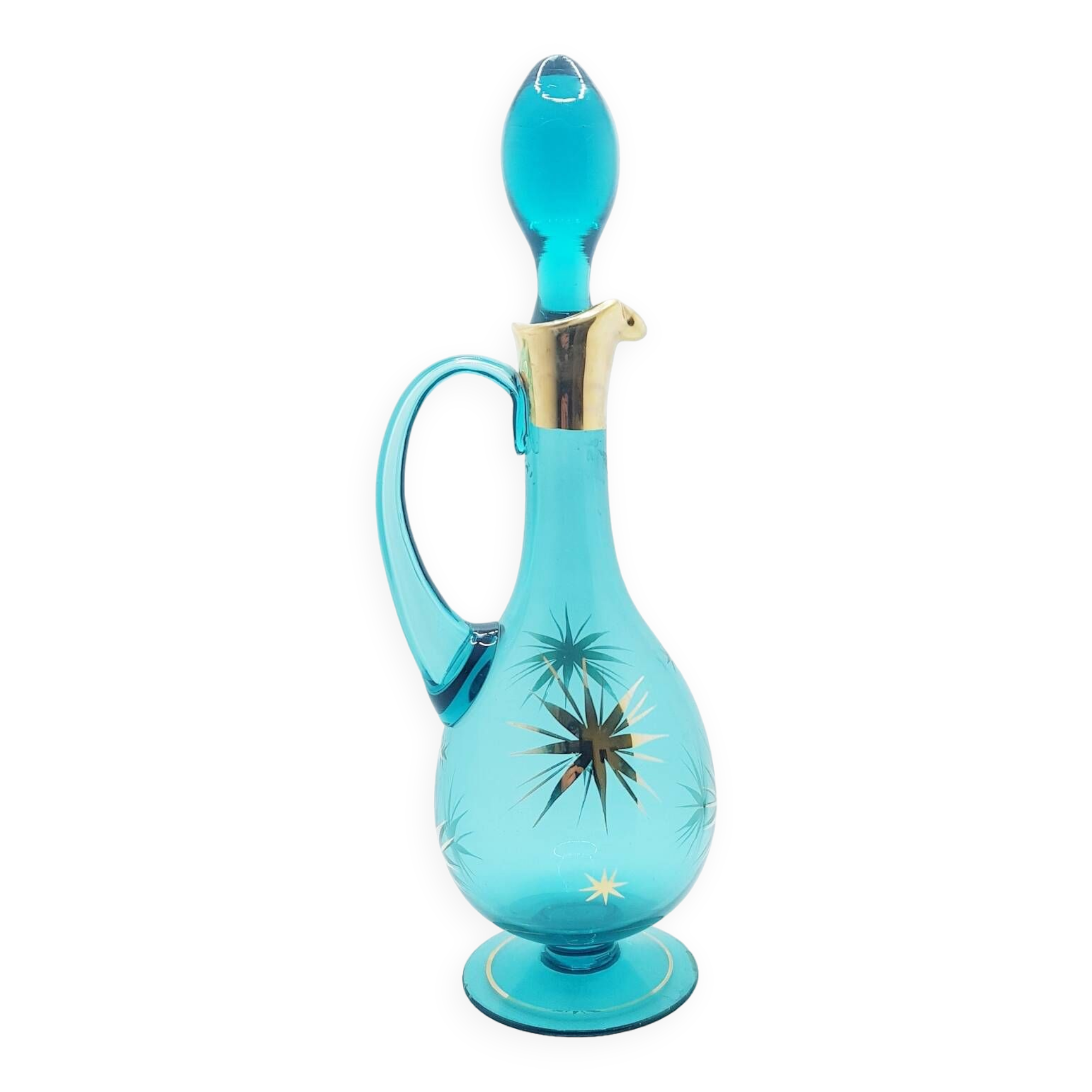 Grande carafe étoilée du milieu du siècle