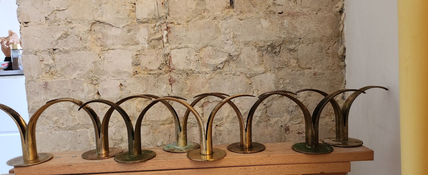 Ystad Metall candle holders Lily model