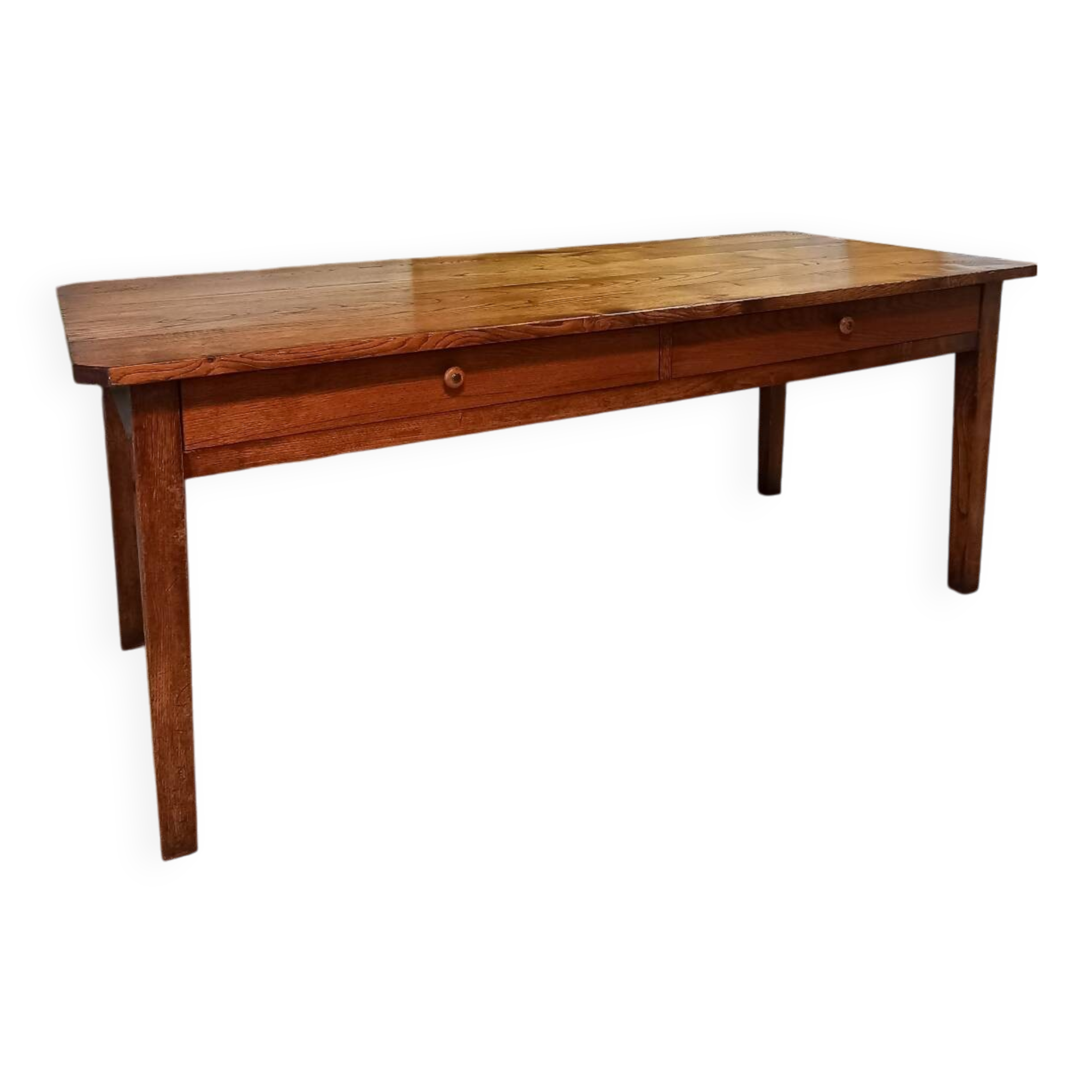 Solid oak farmhouse table