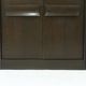 Brutalist Belgian Bar Cabinet in Dark Brown Stained Oak, 1970s