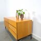 Fineer tv meubel dressoir met lades en zwart stalen poten