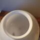 Globe vintage round lamp in white opaline suspension ceiling light