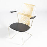 Swedish metal-backed armchair 1960s