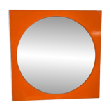 Miroir mural vintage orange / miroir / décoration