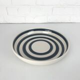 Large ceramic bowl or dish from Kähler, Denmark, striped pattern