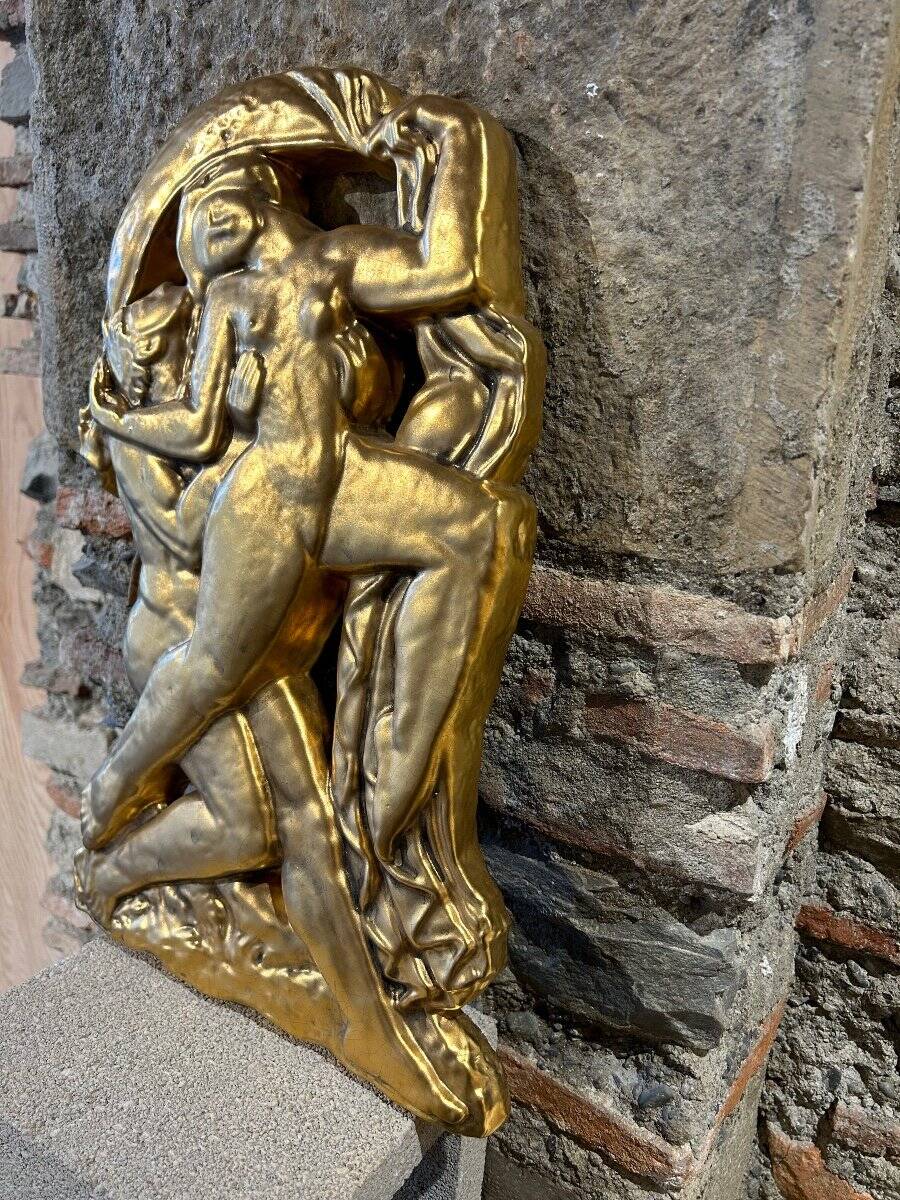 Art Deco ceramic bas-relief