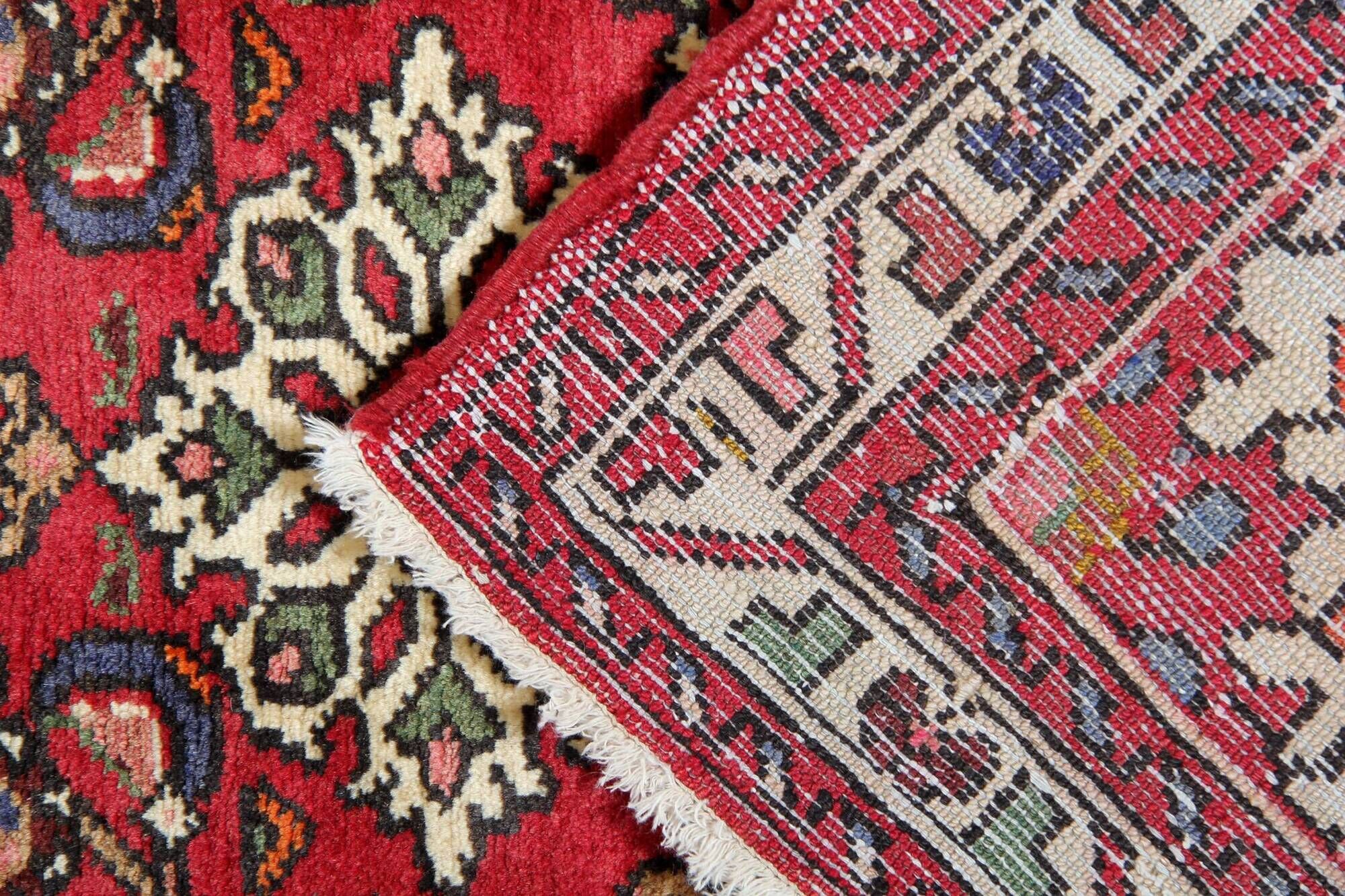 Wool Rugs Stair Runners, Red Arts Craft Runner Rug Handmade Oriental Carpet