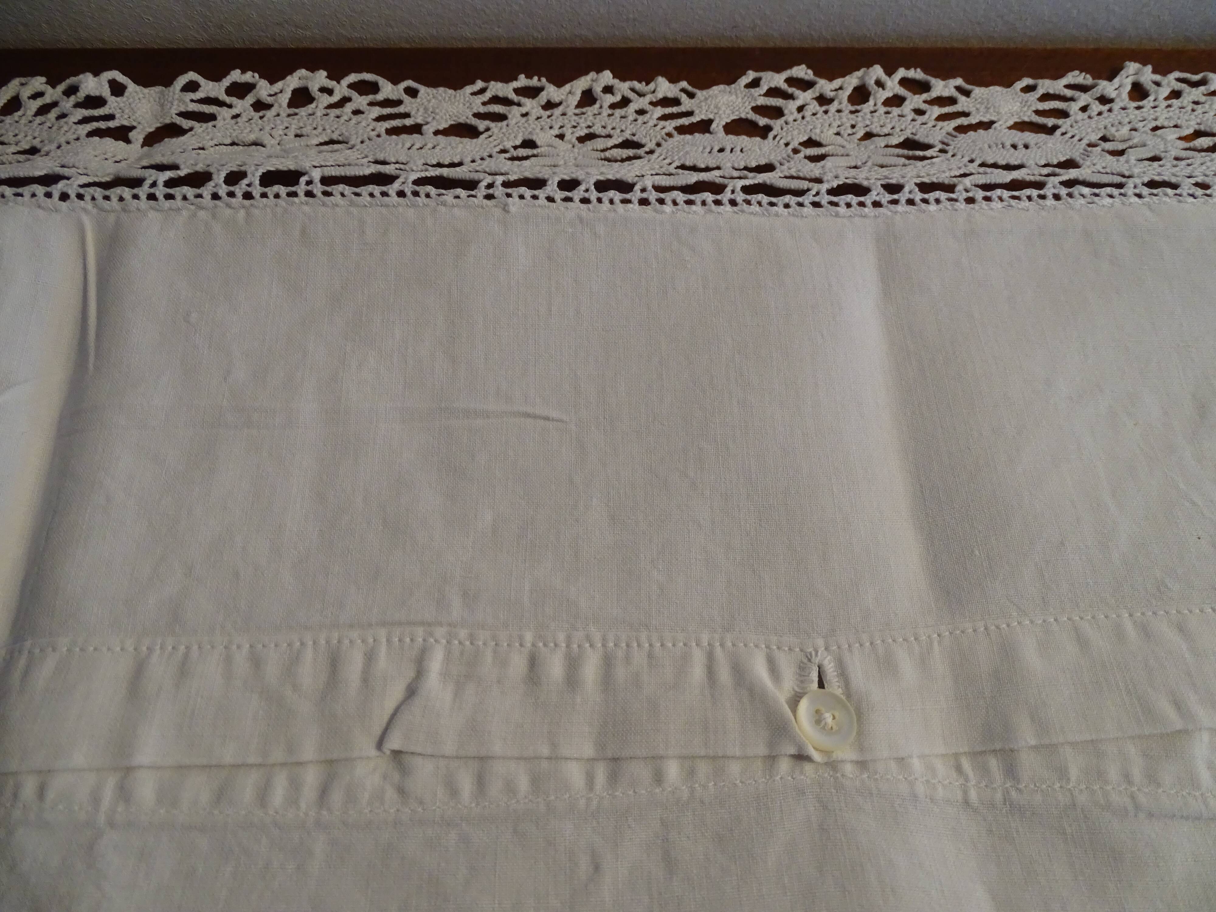 Lot 2 pillowcases embroidered and monogrammed MB old cotton 70 x 75