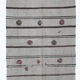 6x12 Gray & Black Modern Hemp Rug, 184x379Cm