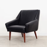 Leather armchair, danish design, 1970s, production: denmark