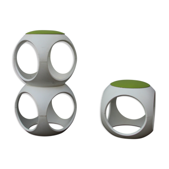 Tabourets modulables "Oblio", par Von Robinson pour Moroso