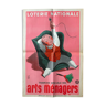 Affiche originale "Loterie Nationale" Tranche des Arts Ménagers 40x60cm 1938