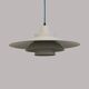 Vintage David Mogensen White Pendant Lamp, Super Light A/S, Danish Mid-Century