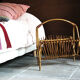 Wicker / rattan vintage magazine holder
