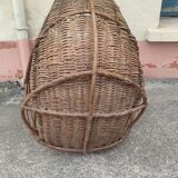 Rattan hanging egg chair