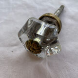 Old glass and brass handle