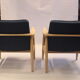 Armchairs created by Mr. Zieliński year 60 blue fabric