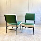 Paire de Chauffeuse vintage
