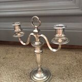 Silver candle holders
