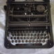 Old metal typewriter