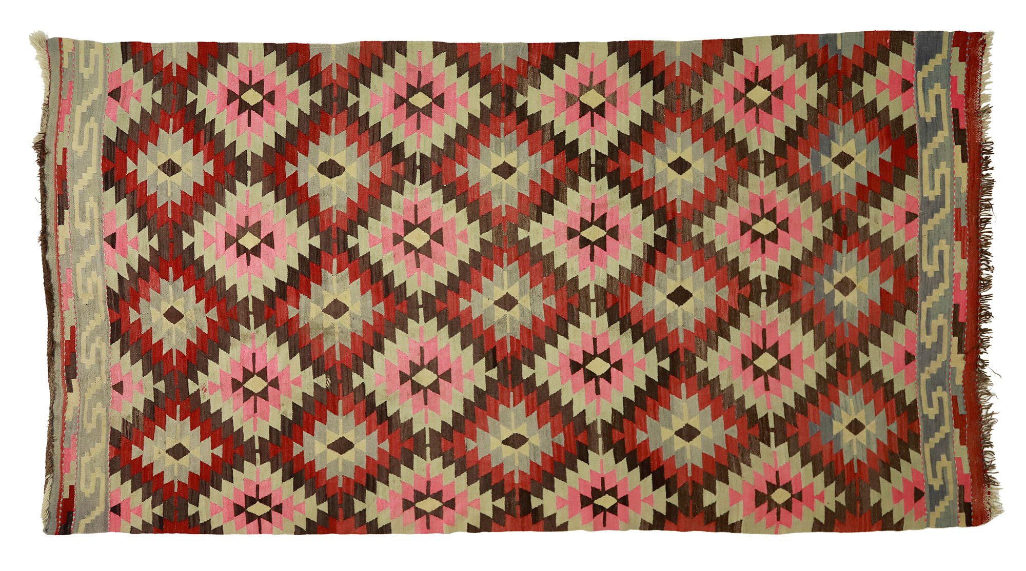 Anatolian handmade kilim rug 354 cm x 197 cm