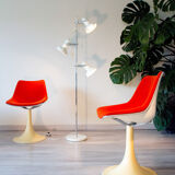 Floor lamp with 3 white adjustable spots, 1970-80