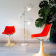 Floor lamp with 3 white adjustable spots, 1970-80