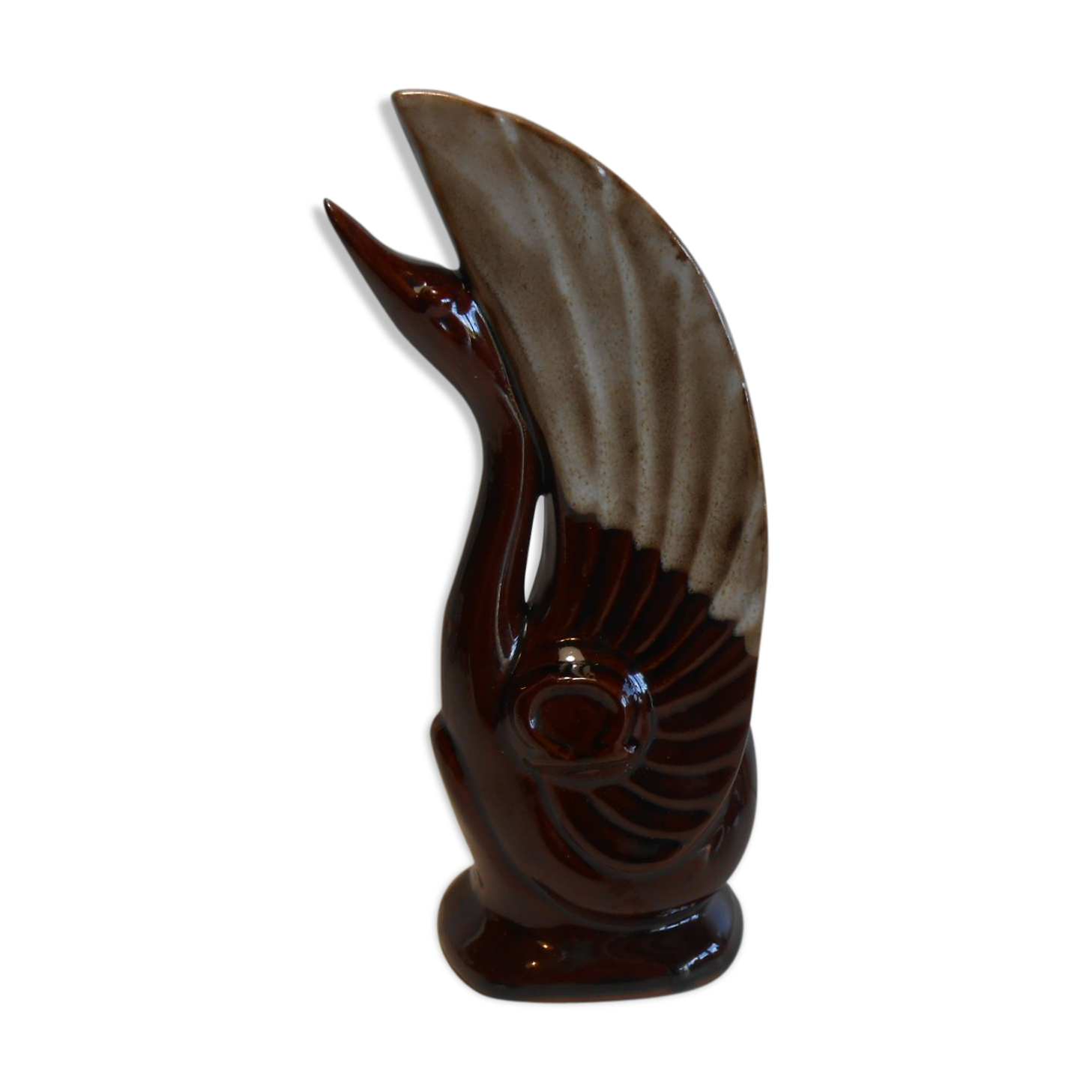 Vase soliflore au cygne