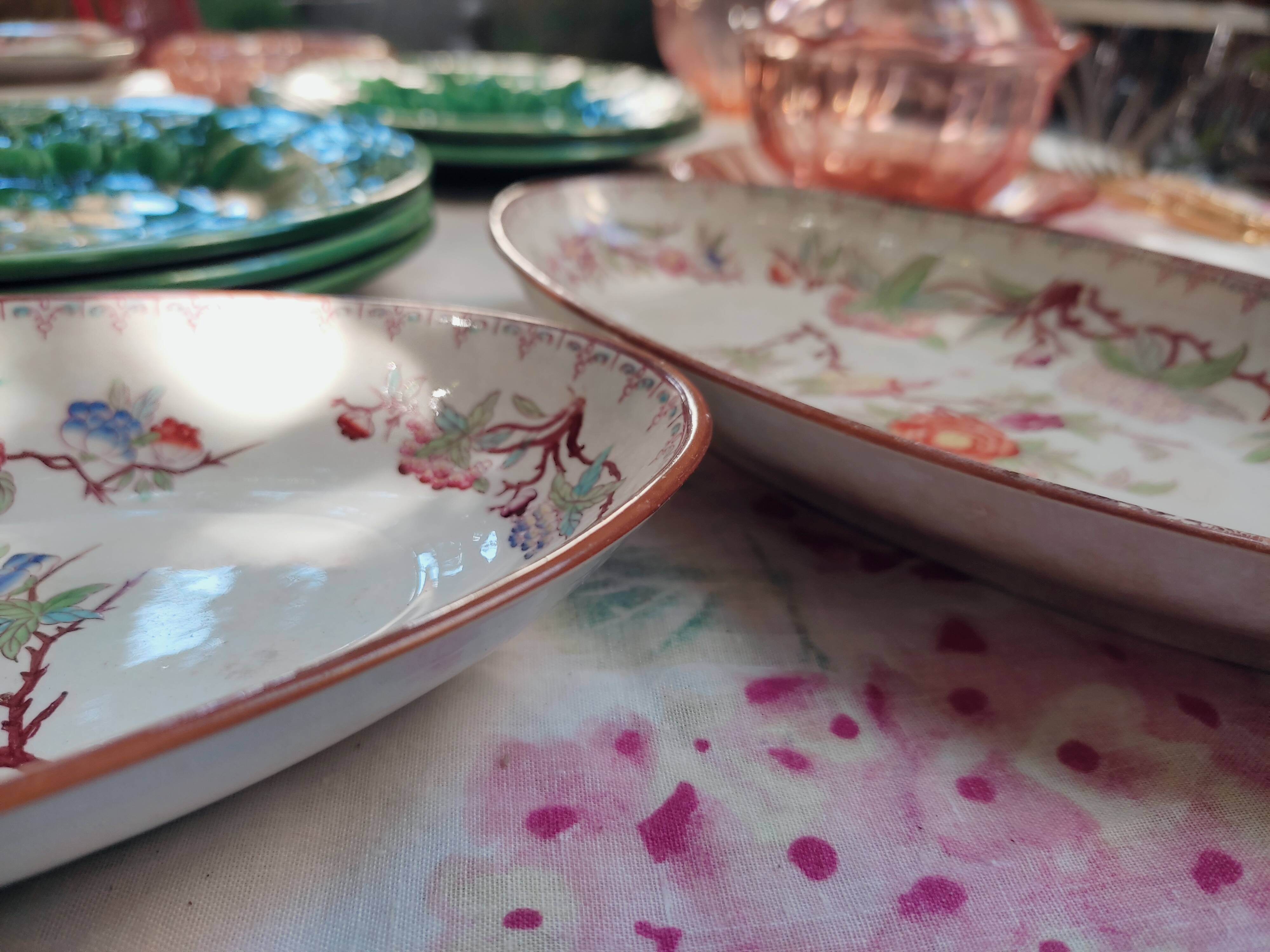 2 earthenware raviers by Sarreguemines