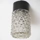 Molded glass cylinder ceiling light