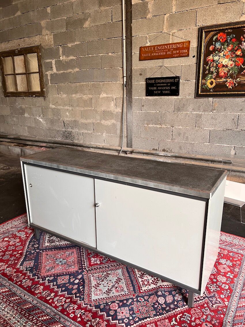 Vintage enfilade / Metal sideboard administration AR Cordemeyer for Gispen - 1960