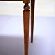 Vintage 50s reversible caramel leather covered bridge/games table