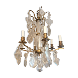 Chandelier cage with tassels