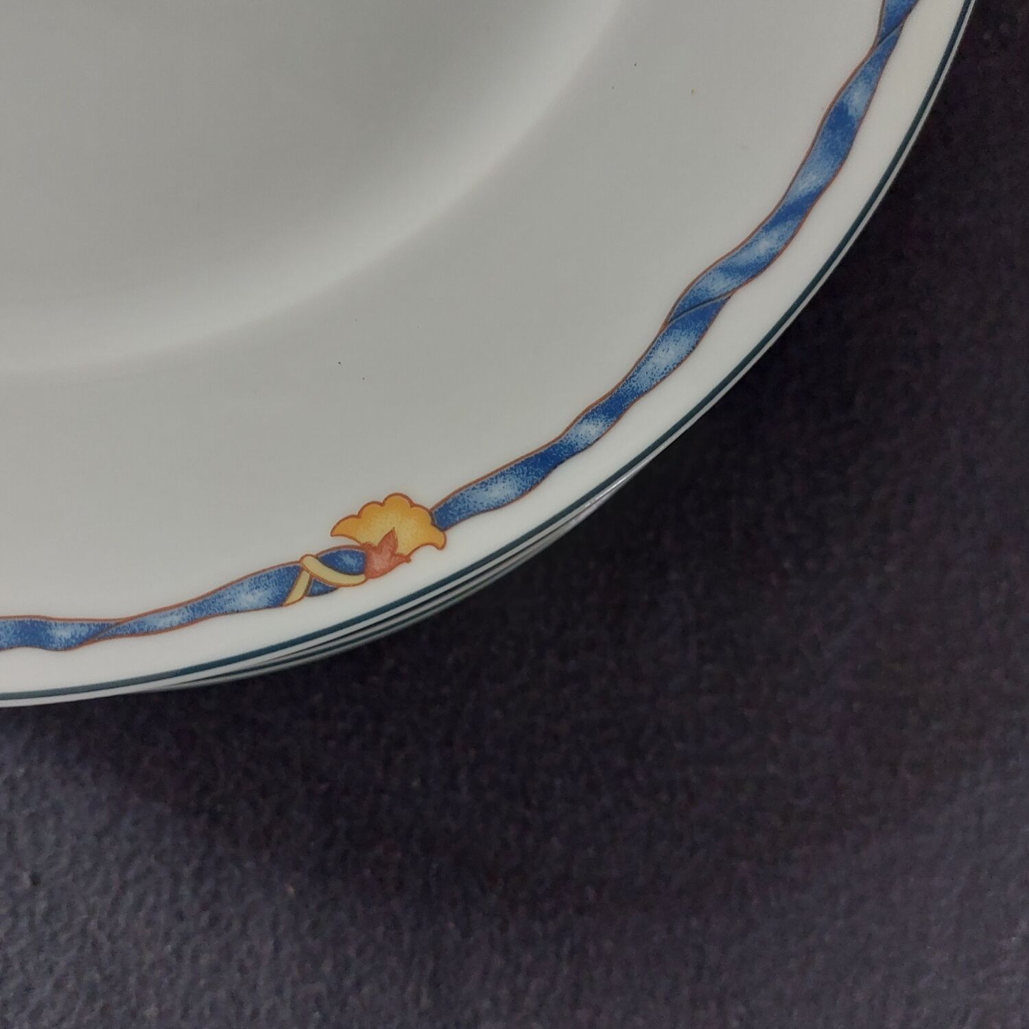 Set of 6 flat plates Bernardaux