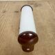 Industrial Brown Bakelite Wall Light with Milk Glass, 1950s