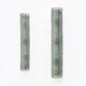 Pair of Modern Italian Brass and Murano Glass Textured Light Green Wall Sconce