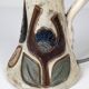 Pair of Bouffioulx sandstone candle lamps signed Dubois - 1970s
