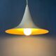 Suspension Space Age white Mid-Century witch hat shaped