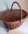 Panier ovale en osier vintage